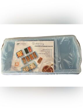Zip Standing Silicone Freezer Tray with a Lid 2 pk - NWT
